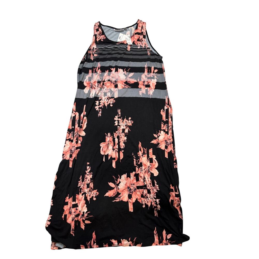 VIP Loves Knits Floral Maxi Tank Dress SZ 22/24